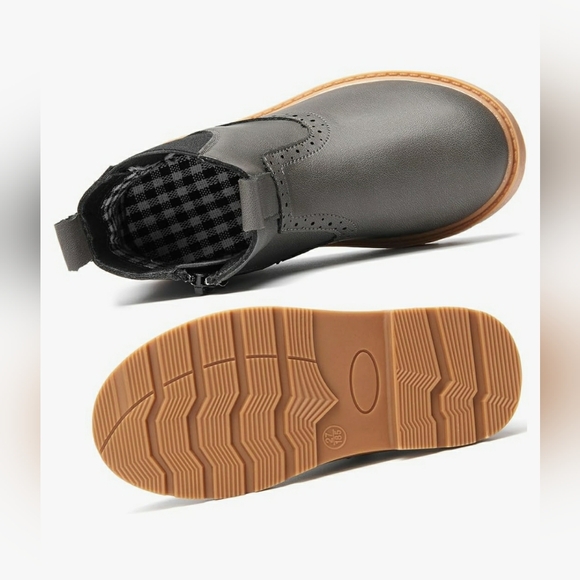 DADAWEN Toddler Unisex Waterproof Outdoor Side Chelsea Ankle Boots - Picture 6 of 11